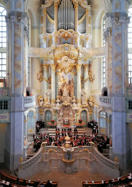 Gottesdienst in der Frauenkirche Dresden, November 2019