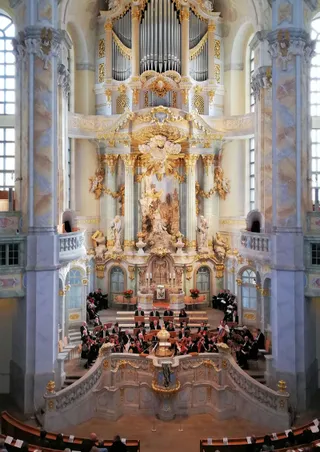 Gottesdienst in der Frauenkirche Dresden, November 2019