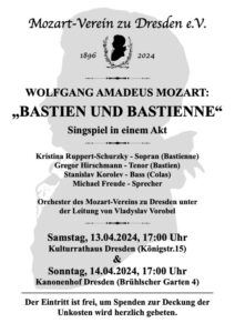 Flyer Bastien und Bastienne
